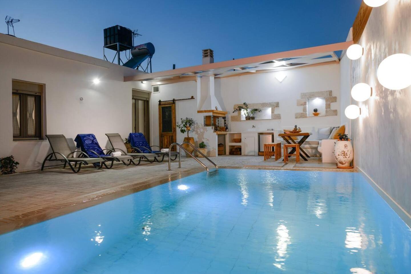 Chrisanthi Elegant Villa Pitsidia Zewnętrze zdjęcie